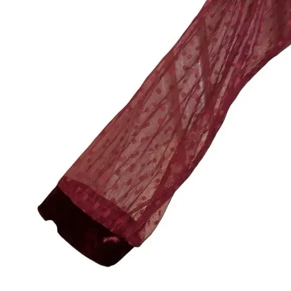 SHEIN Cranberry Crushed Velvet Plus Size 3x Gown Dress Formal Holiday Wedding - Picture 11 of 15